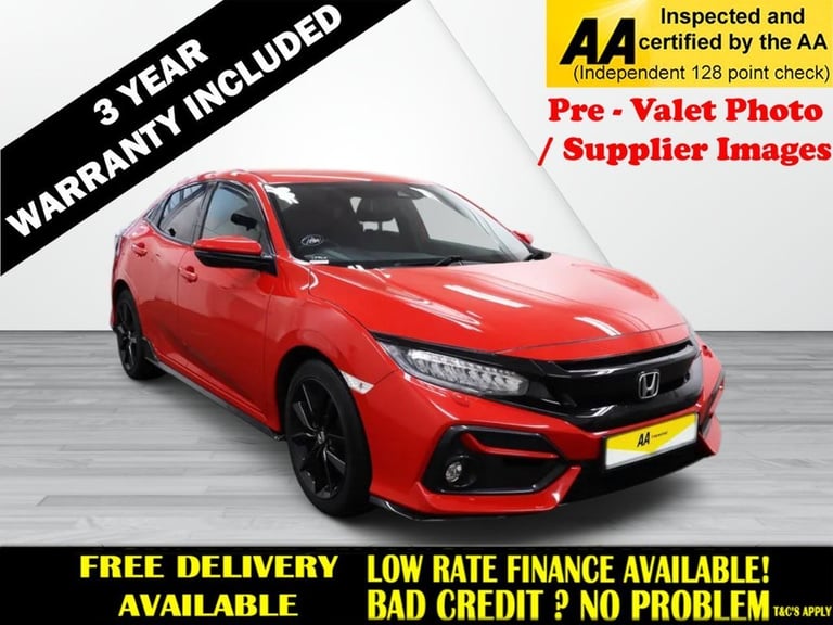 2021 Honda Civic 1.5 VTEC Turbo Sport Hatchback 5dr Petrol Manual Euro 6 (s/s) (182 ps) 1 OW Hatc...