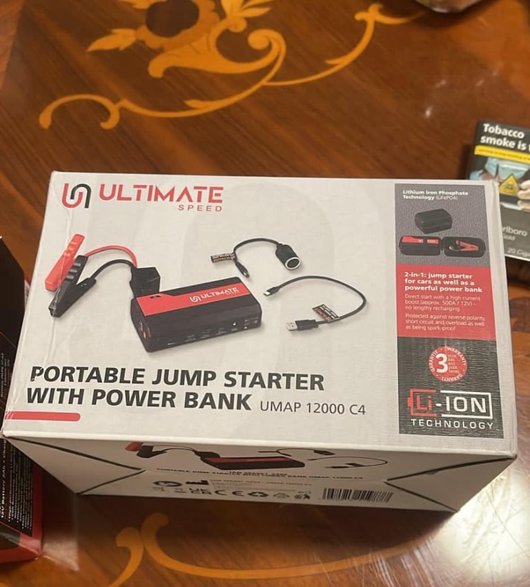 image for Ultimate Speed Portable Jump Starter with Power Bank UMAP 12000 C4