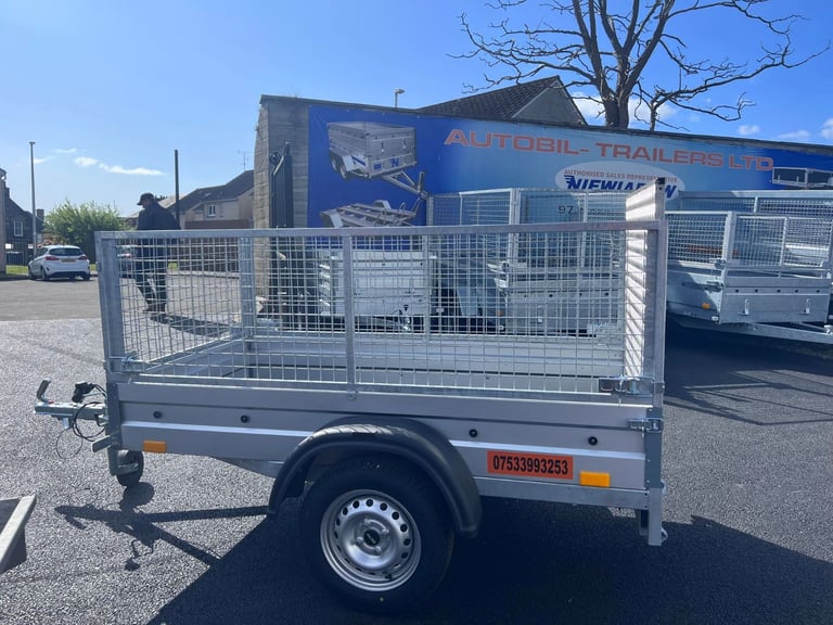 image for Brand New 6ft x 4ft Single Axle Trailer With 60CM Mesh and Ramp 750KG