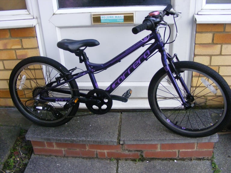 GIRLS 20" CARRERA BIKE ALUM FRAME IN GOOD CLEAN CONDITION  AGE 6+