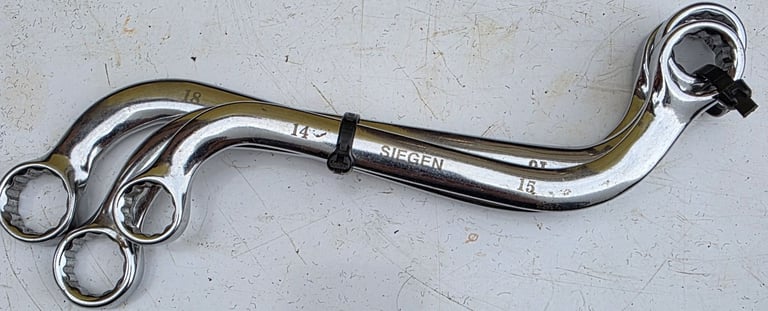 image for SEIGEN S shape SPANNERS x3 14to19mm. Read description please.