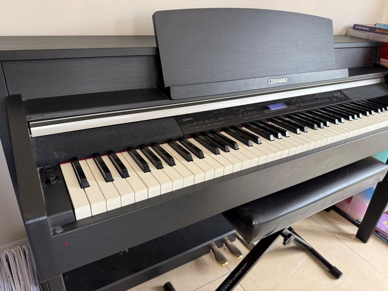 image for Casio Celviano AP-620 Digital Piano and stool in satin black