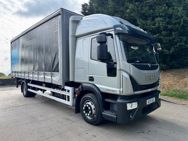 image for 2019 19 Iveco Eurocargo 140-210 E6 sleeper 24ft de-mount curtain sider tail-lift