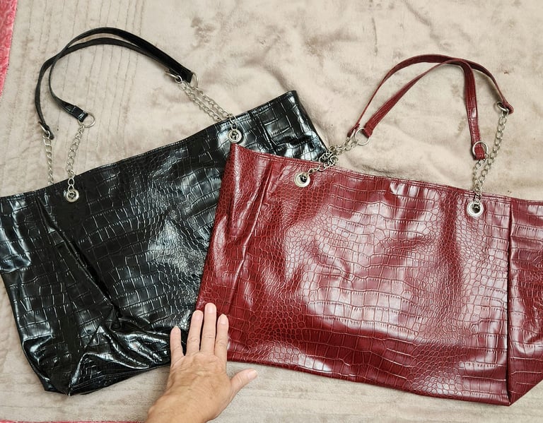 image for 2 NEW LARGE TOTE BAGS - £6 each, £10 for both