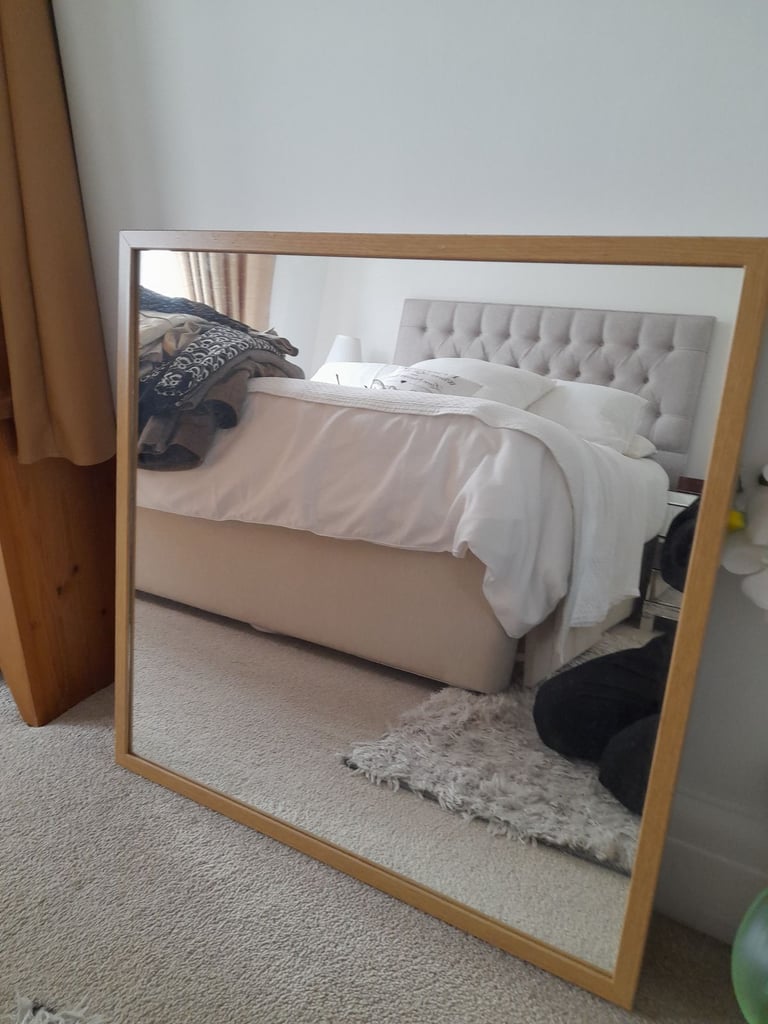 Ikea oak colour frame mirror