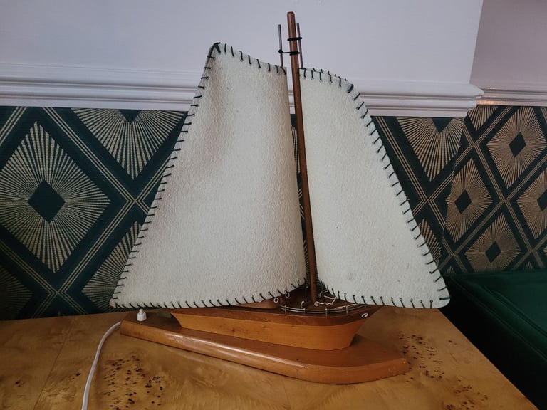 Art Deco 1930's boat builders yacht lamp in vgc fully working and pat tested 