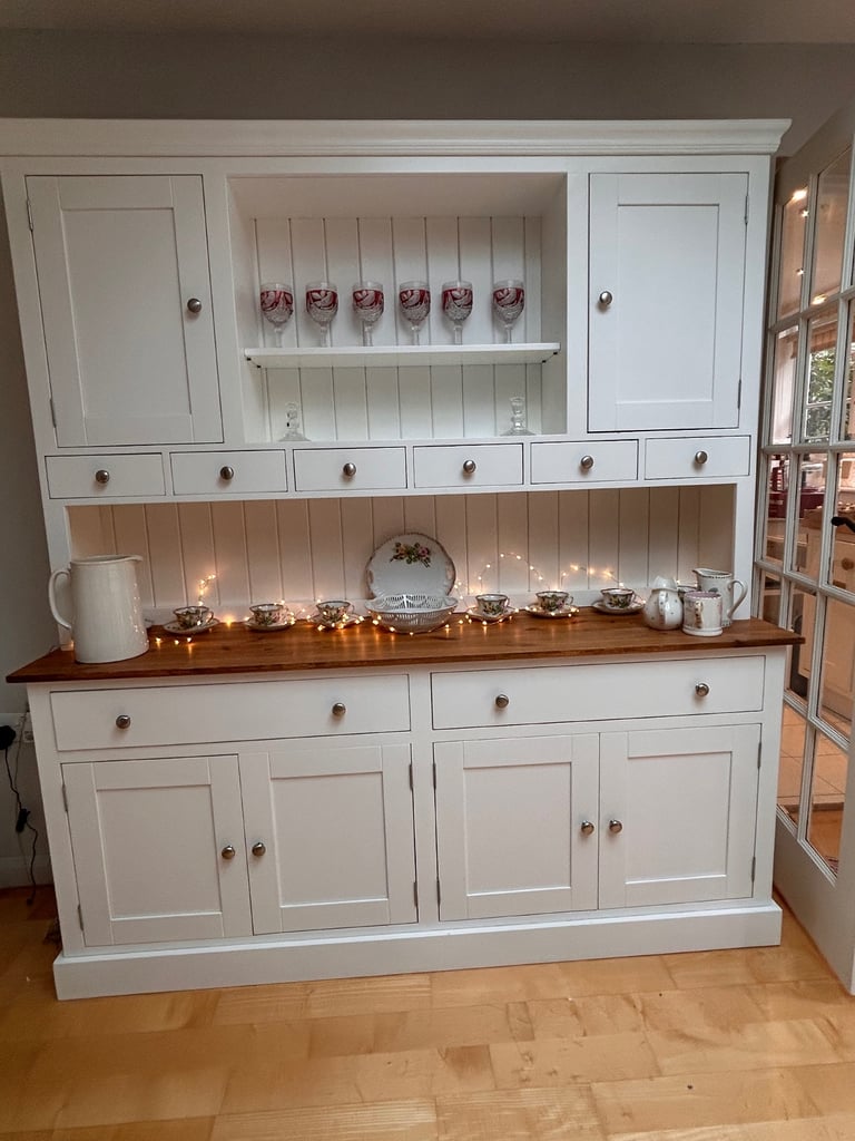 Large soft white dresser