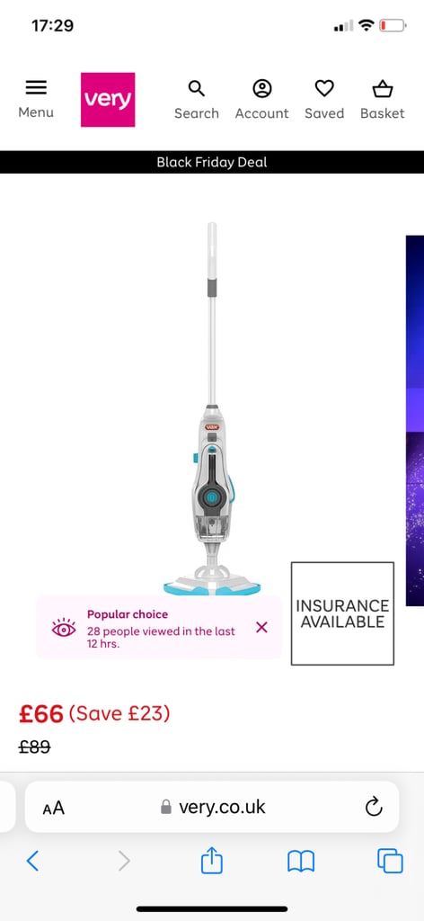 Vax steam mop 