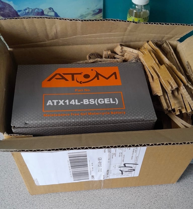 Motorcycle Atom Gel Maintenance Free Battery Motorbike