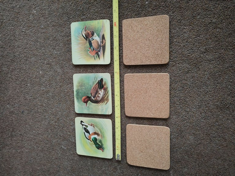 6 X new duck coasters 
