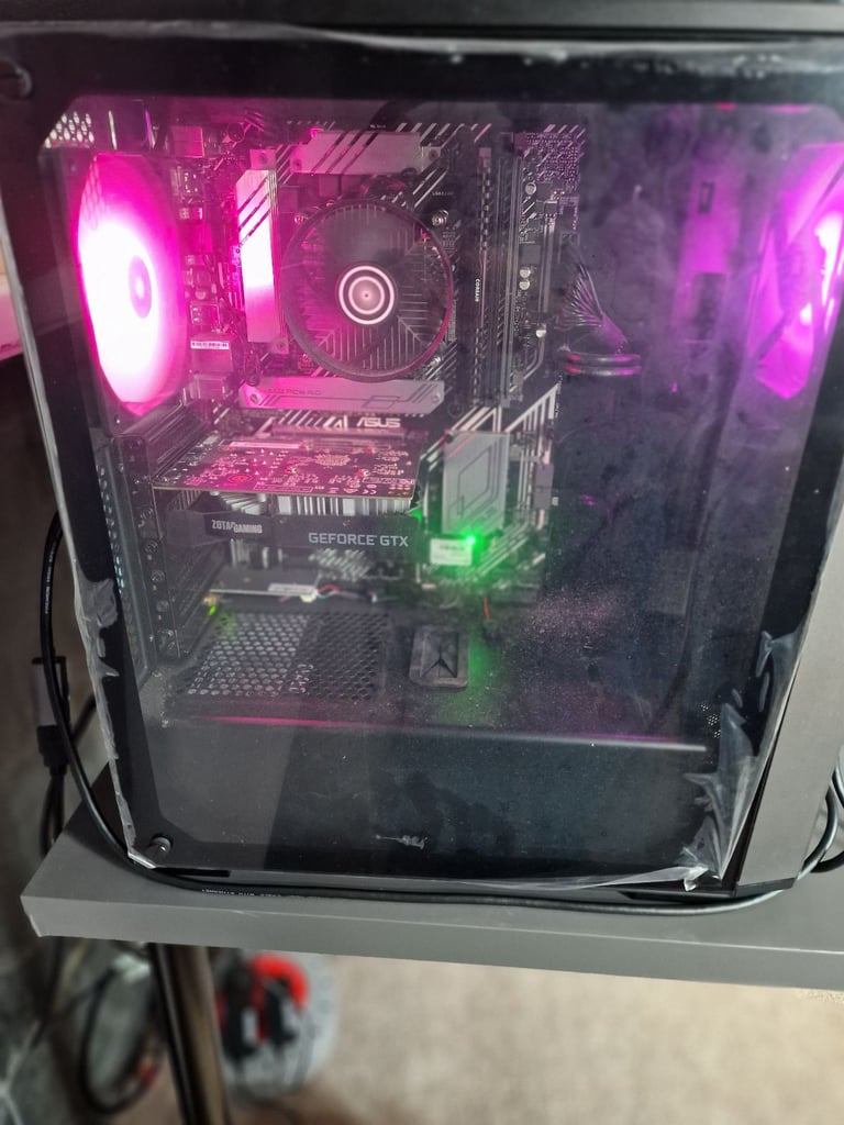 Gaming PC Bundle – GTX 1650, i3-10100F, SSD + 1TB HDD, Dual LG 24" Monitors 