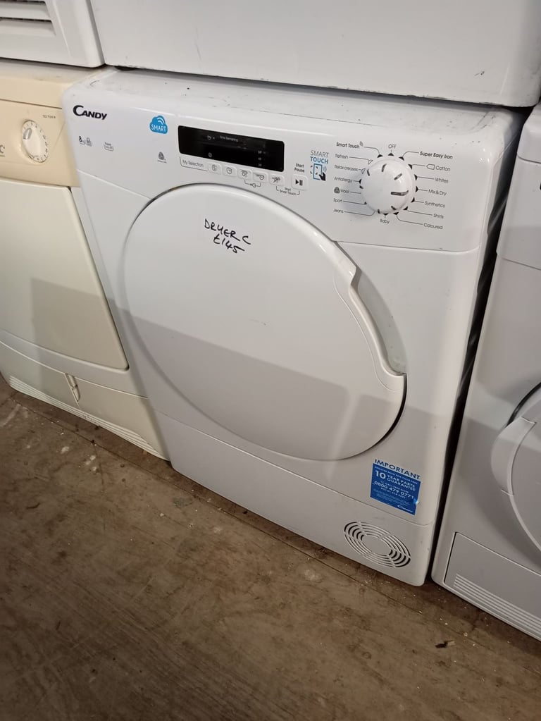 Candy 8kg condenser tumble dryer big drum good size £145