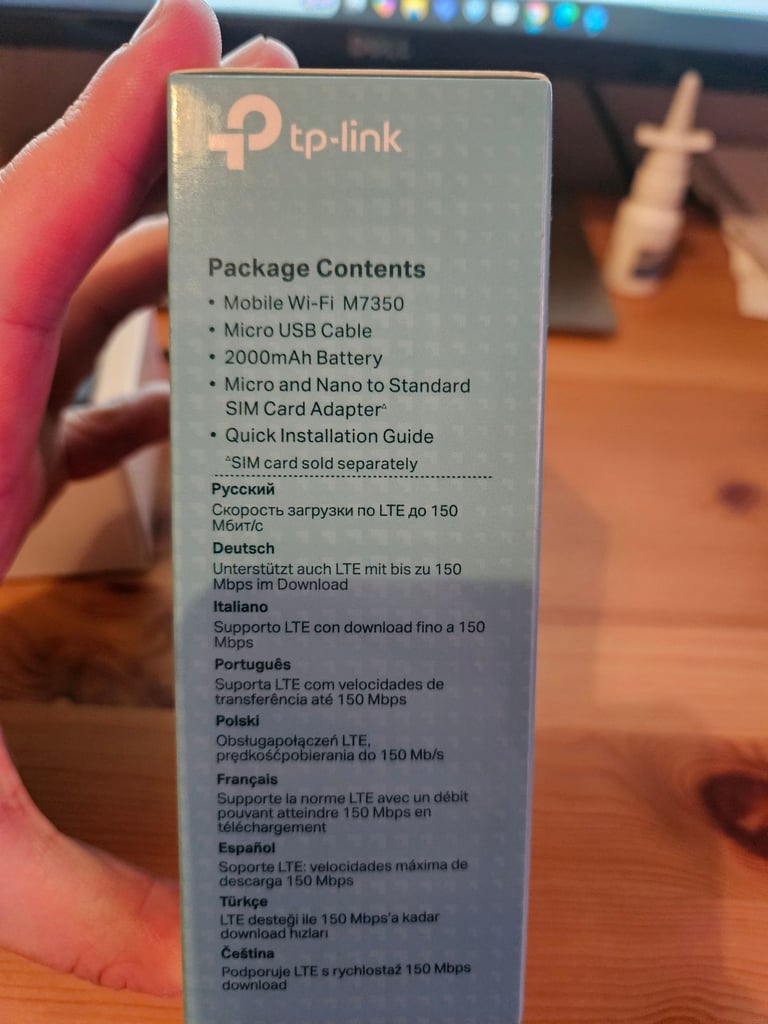 TP Link 4G LTE Mobile Wifi Router M7350