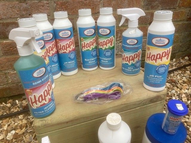 Hot Tub Chemicals. Unused because we have sold the hot tub.