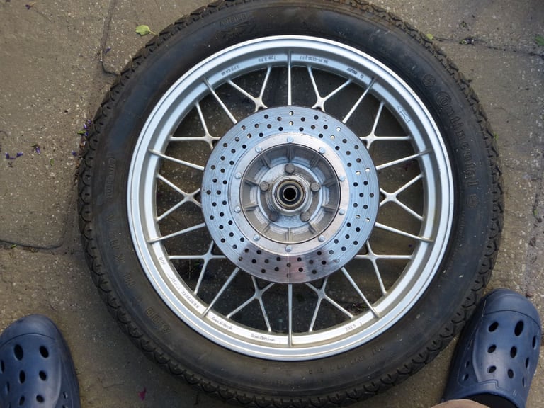 BMW R100RT Classic Motorcycle Rear Wheel (Snowflake)