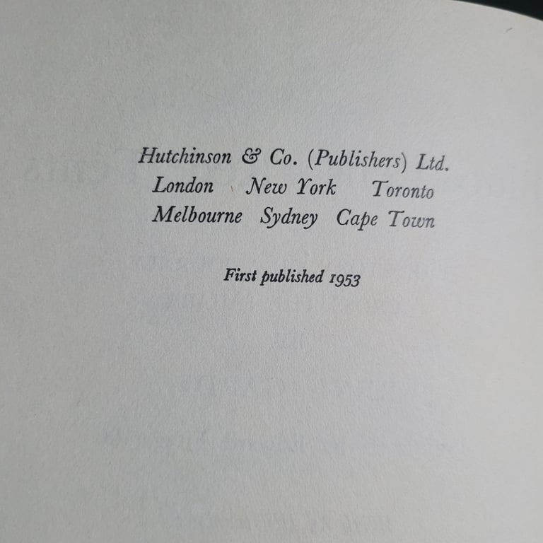 Wandering Fisherman by V Fox-Strangways (1955 1st Edition) b5