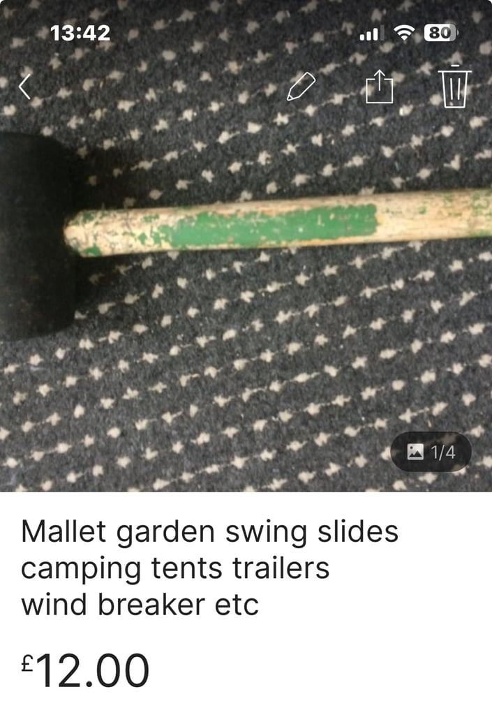 Camping Tent pegs red x27, or heavy duty bundles /mallet garden toys