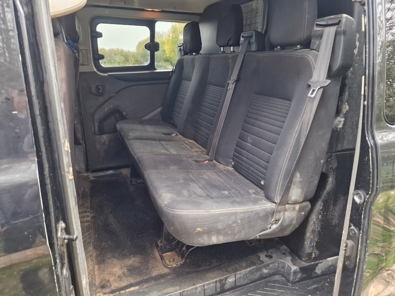 2019 Ford Transit Custom Black 6 Seat Crew Cab  LTD Top Spec Spares &amp; Repairs