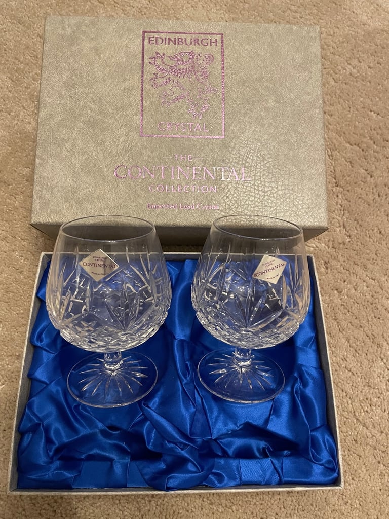 image for Edinburgh Crystal two boxed glasses - New