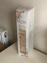 Wedding Jenga blank wooden blocks guest message guest book game