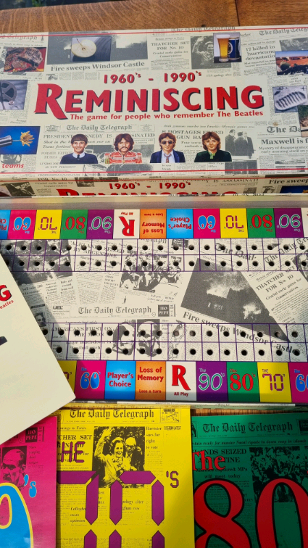 REMINISCING 1960's - 1990's bOARD Game