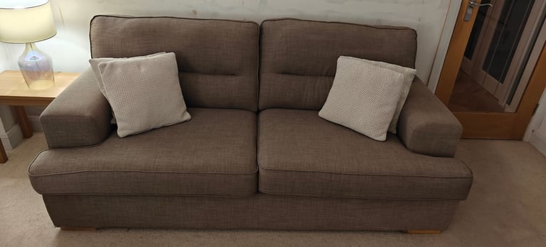 image for Two, Three seater sofas, with matching storage footstool 