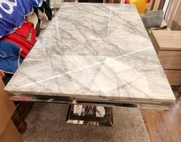 Dolce grey marble dining table with 8 chairs