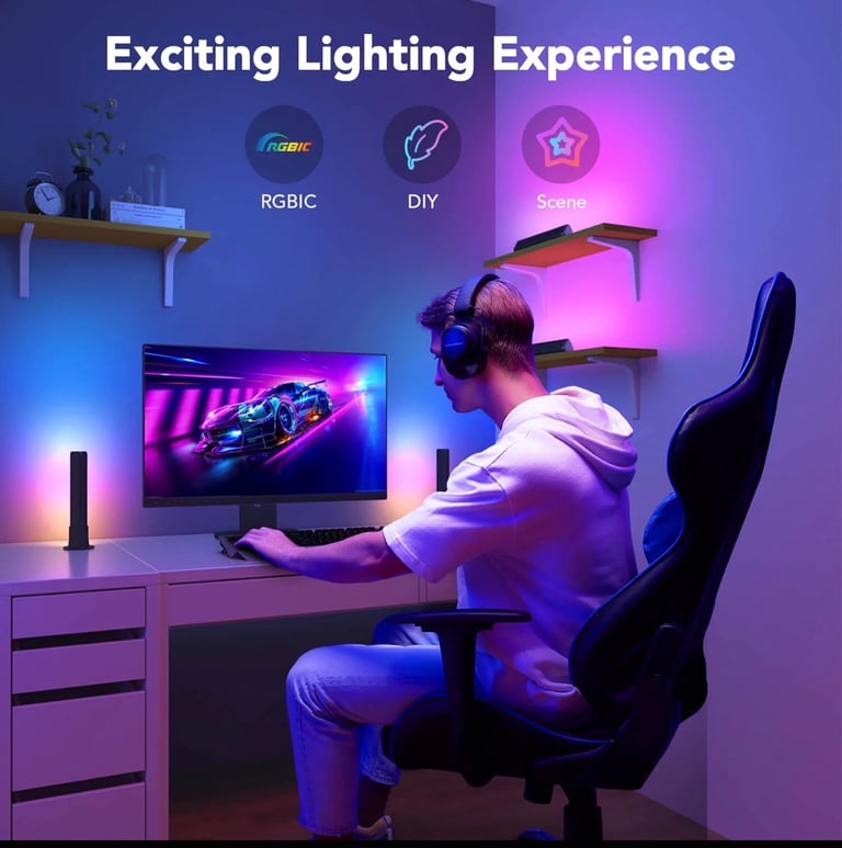 NEW Govee 27cm RGBICWW Flow Plus Light Bars