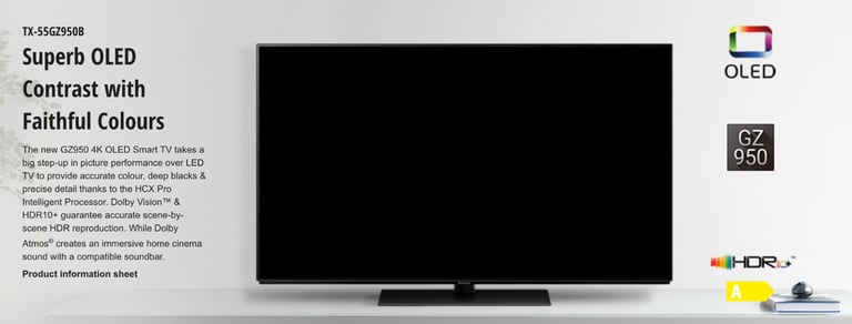 Panasonic TV TX-55GZ950B - 55" - Ultra HD 4K OLED 