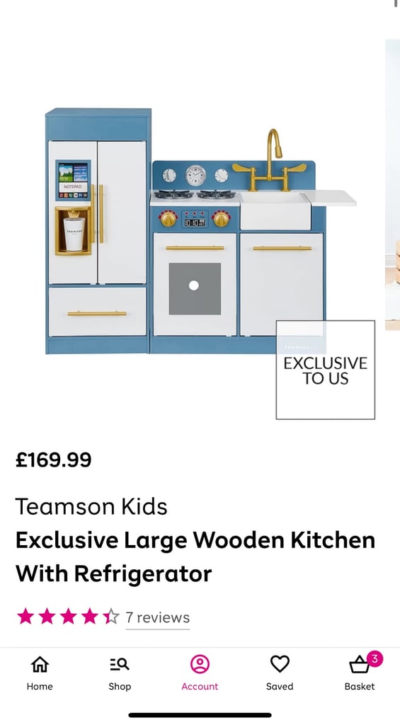 image for Play kitchen with lots of food and utensils 