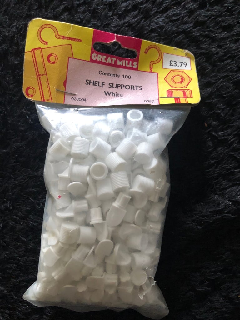 image for Brand new 100 pack of shelf support fittings trade & fitter only £2