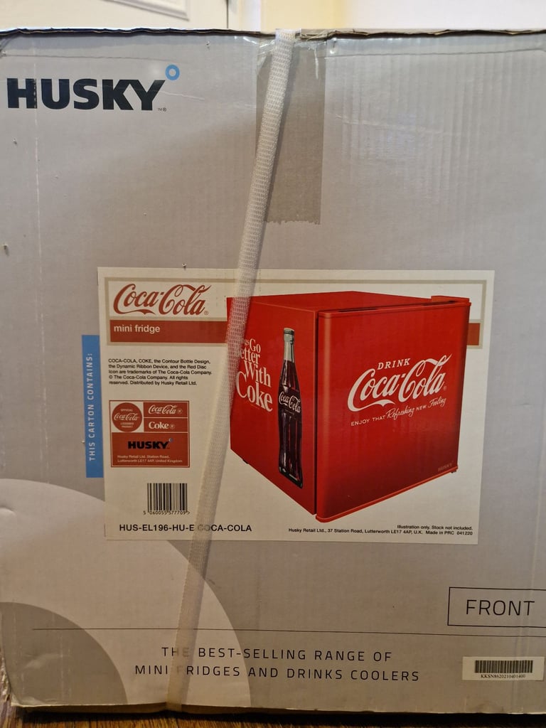 image for Husky Coca Cola Mini Fridge. New Sealed