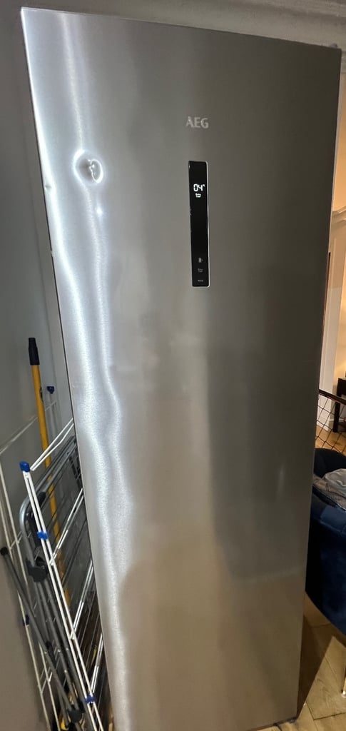AEG tall digital upright fridge double 