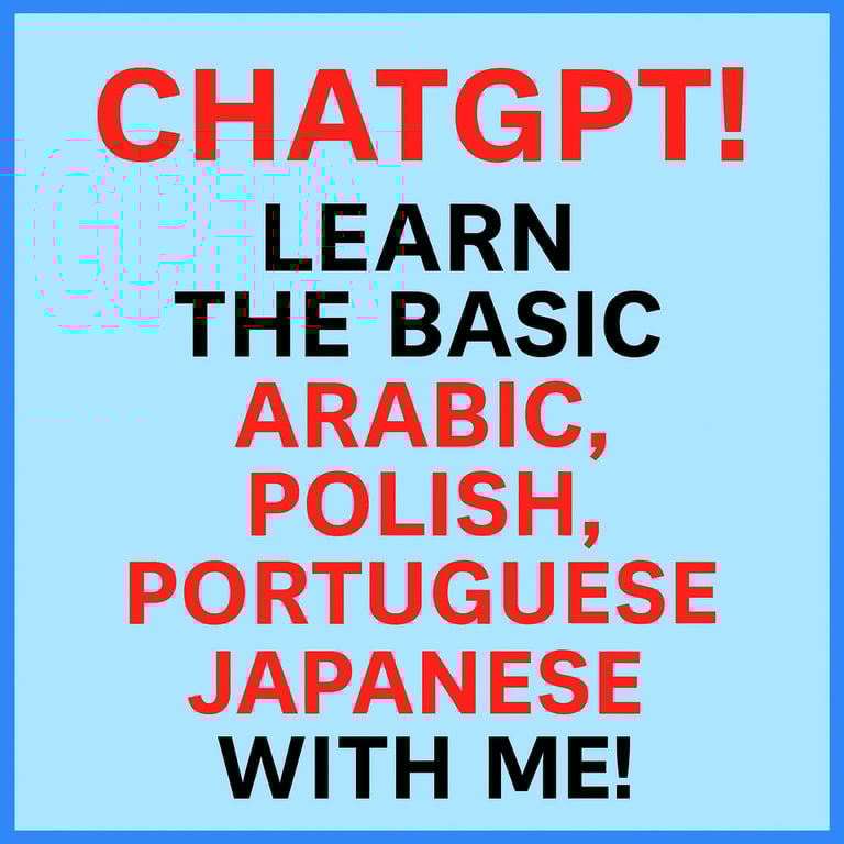 30 MIN for £5 – Online Lessons with Me + ChatGPT Talking Robot (Arabic, Polish, Portuguese,Japanese