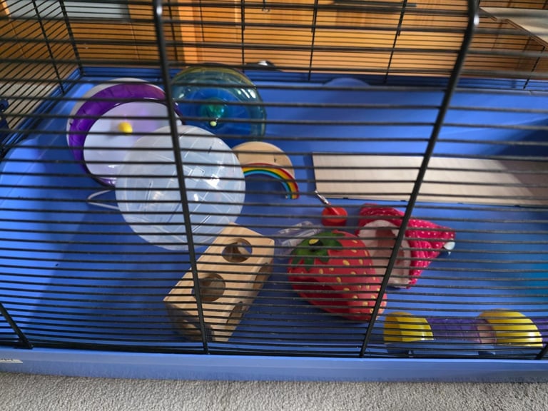 Large hamster cage 39" long x 21" wide x 19 " high