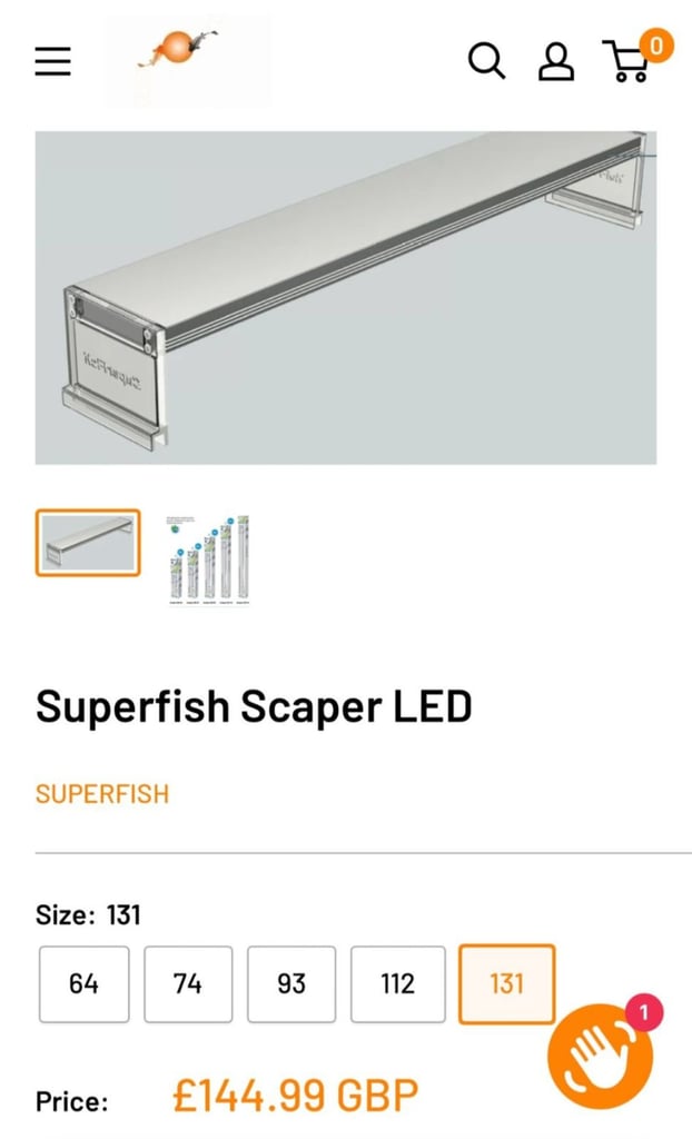 image for Aquarium  light - superfish scaper LED