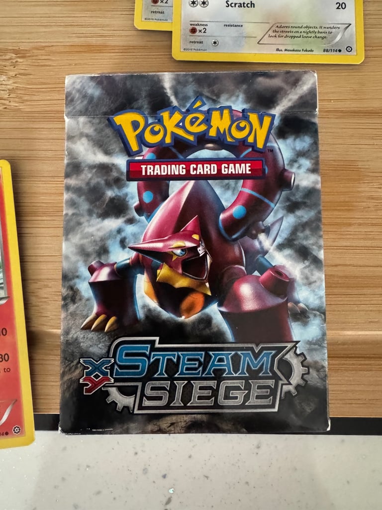 Pokemon Steel Siege XY Deck Gears Of Fire Complete Unplayed Incl. Holo Upgrade