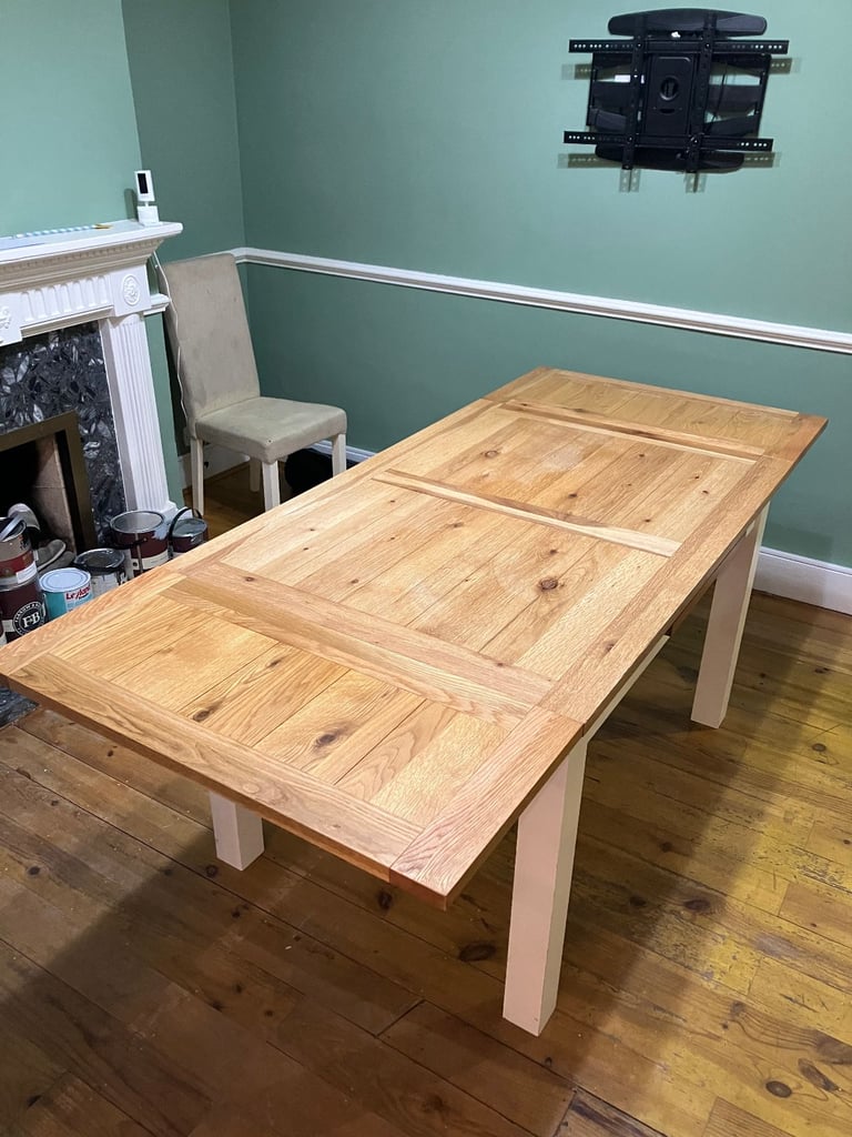 Dining Table - Solid Oak, Extendable, from Furniture Village