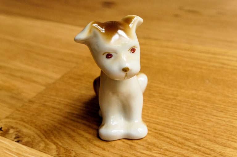 1970s Soviet Porcelain Puppy | Polonsky Factory