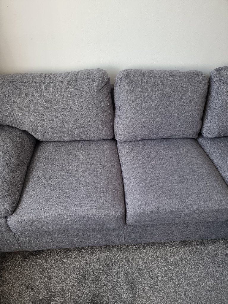 Grey Fabric 3 seater sofa