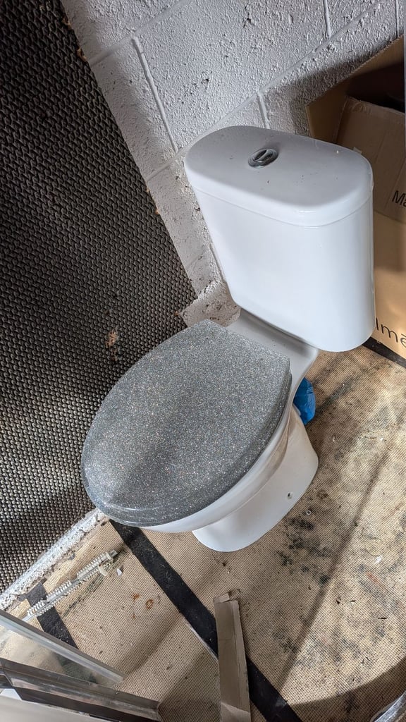 Toilet cistern and seat 