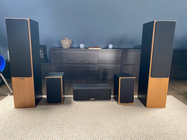 Surround sound system Tannoy M1/3/C speakers and Yamaha DSP A592