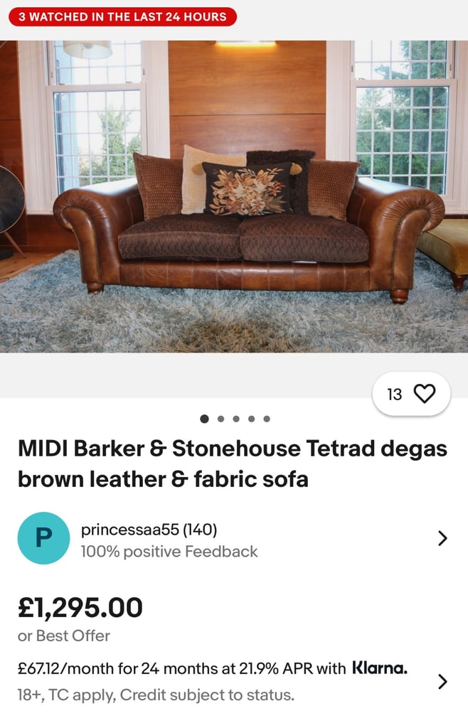 Tetrad Sofa (FREE DELIVERY)