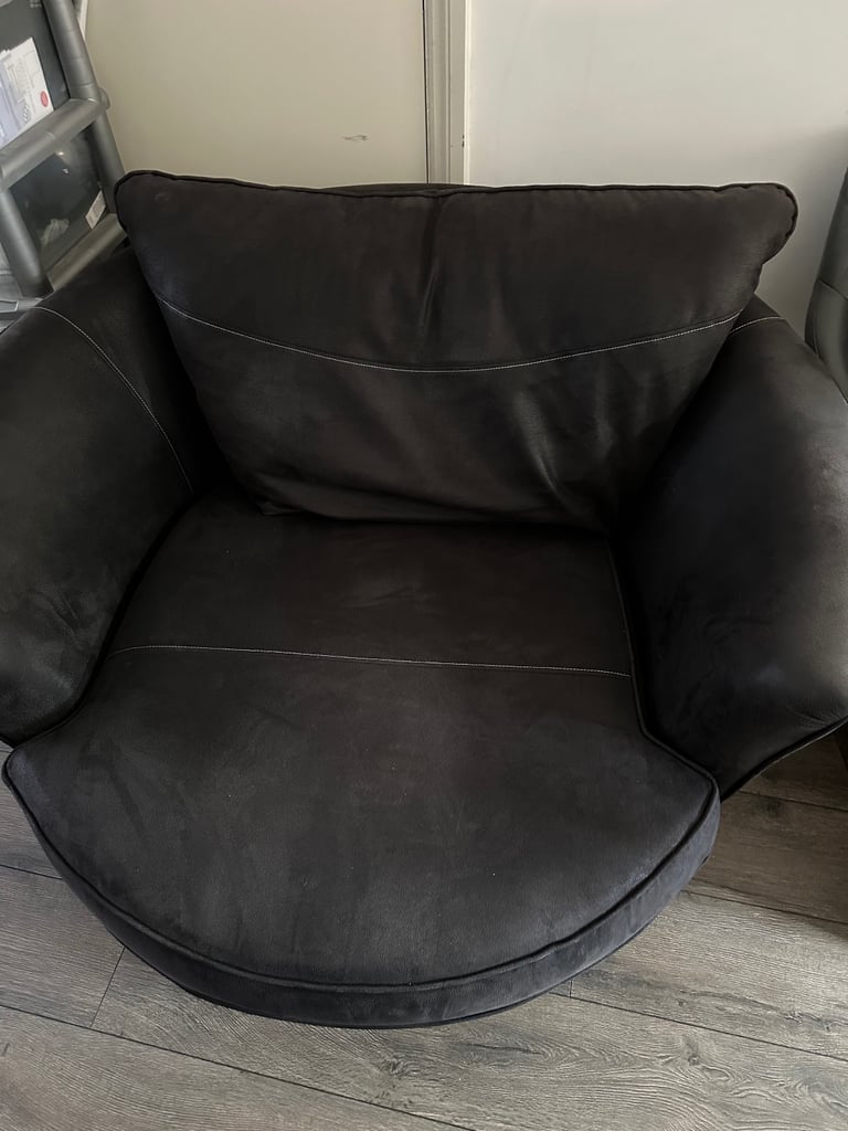 Sofology Dark Grey Loveseat Cuddler Chair GREAT CONDITION!