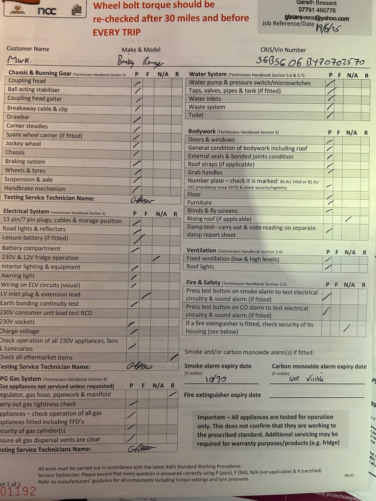2007 BAILEY RANGER Series 5 550/6 (6 BERTH) Caravan