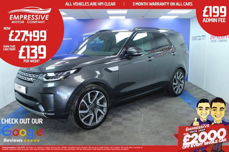 2019 19 LAND ROVER DISCOVERY 3.0 SD V6 HSE LUXURY SUV 5DR DIESEL AUTO 4WD EURO 6