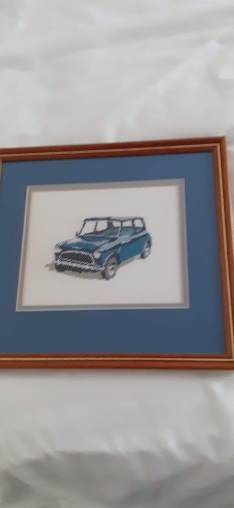 image for Embroidery Cross Stitch Framed Picture