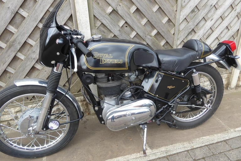 ROYAL ENFIELD CAFE RACER 350 J REG REAR SETS SINGLE SEAT 1 YEARS MOT