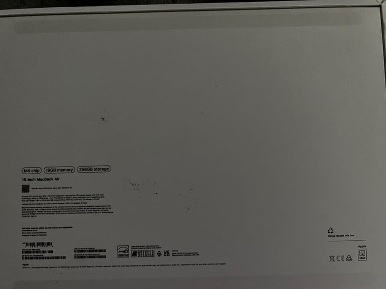 Macbook Air 15-inch Brand new refurbished still in box (unsealed)