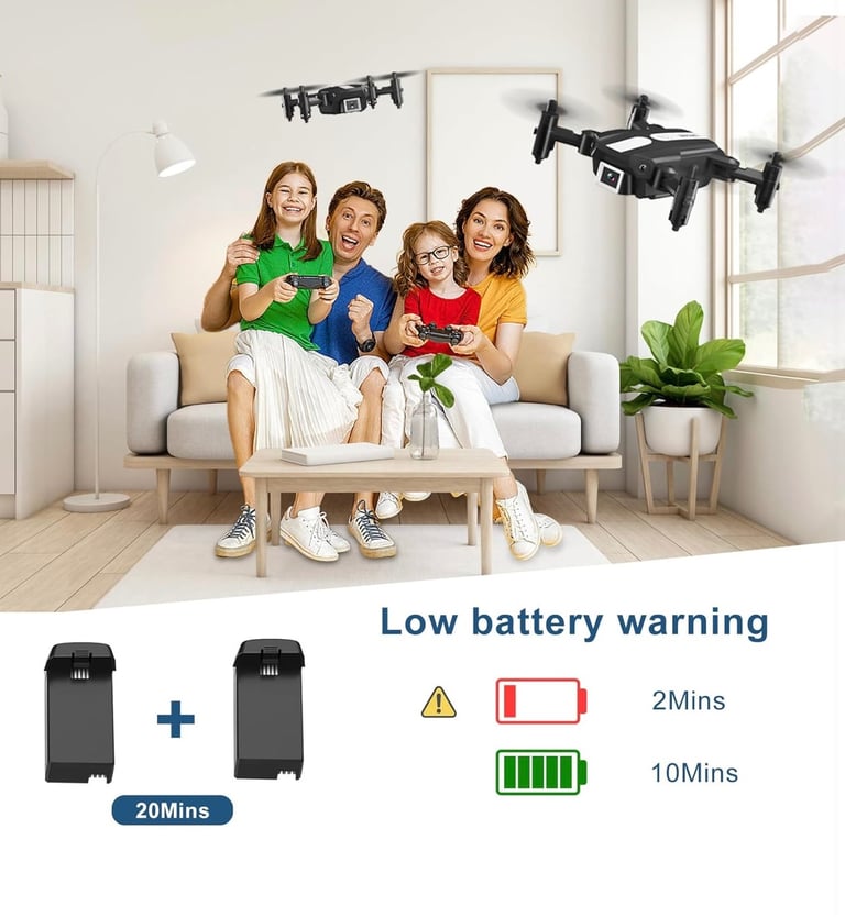 Wipkviey T25 Mini Drone for Kids with Camera 1080P HD FPV Drone, RC Quadcopter Toy & Carrying Case